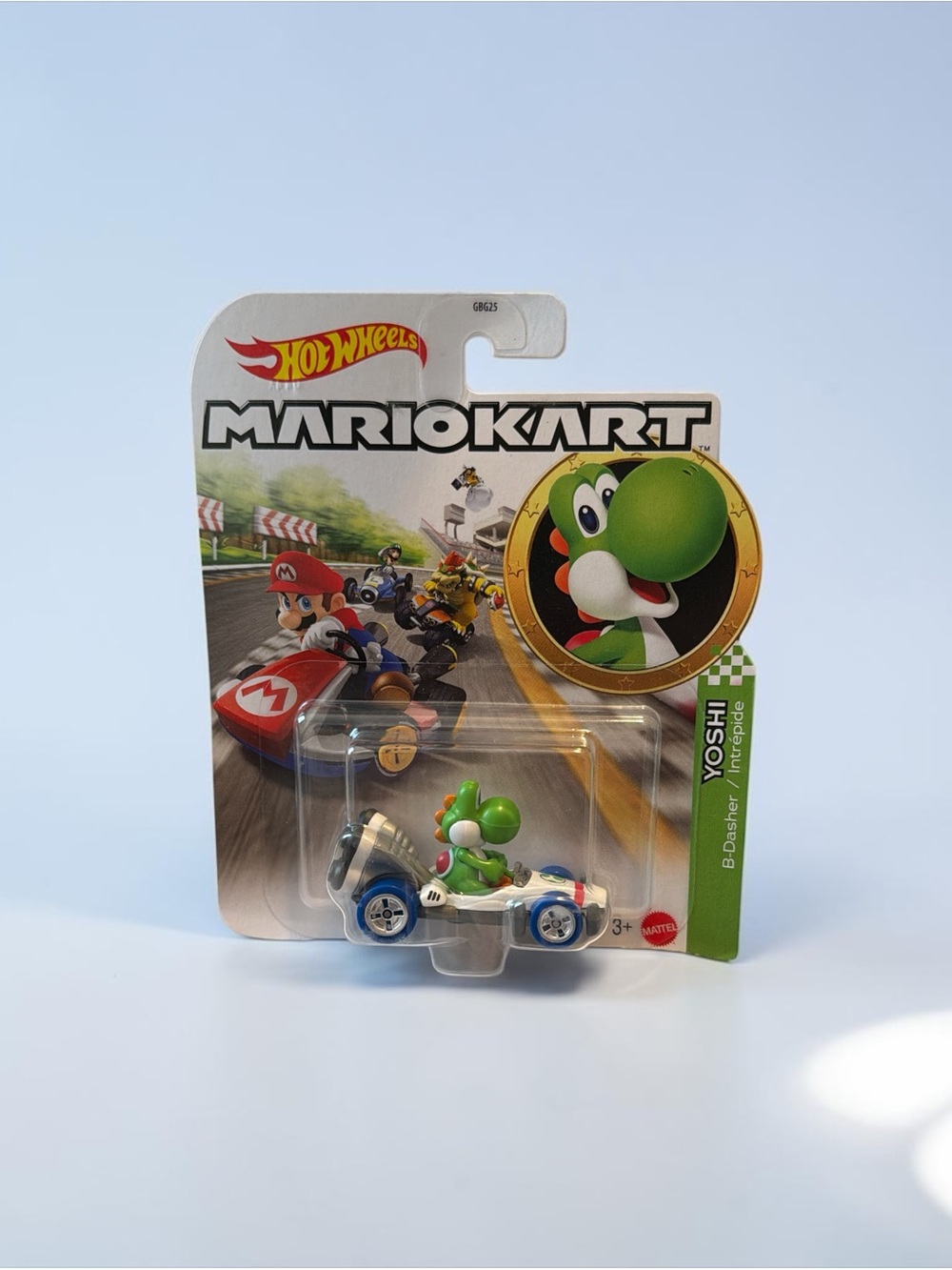 Hot Wheels Mario Kart Yoshi B Dasher Diecast Kart Nintendo New Sealed
